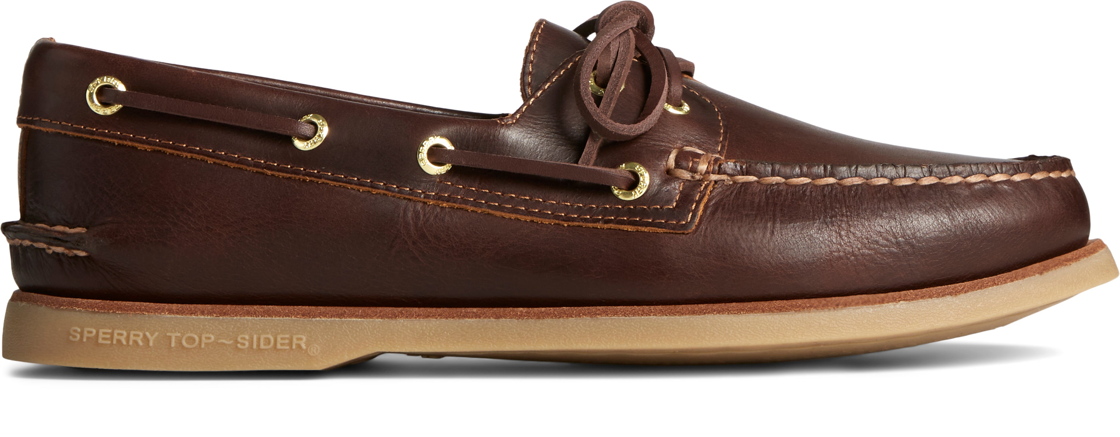 Men's Gold Cup Authentic Original 2-Eye Wide Orleans Leather Brown