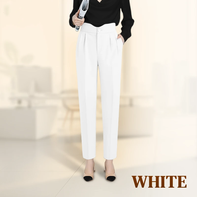 LoraGrace - Women's Soft Pleated Smart Casual Pants