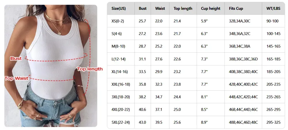 Round Neck Built-in Bra Ribbed Tank Top/Ribbed Built-in Bra Tank Top