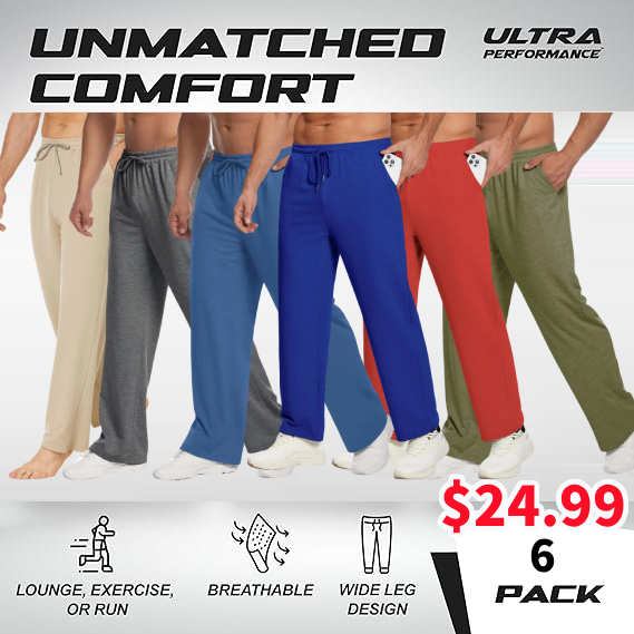 Men's straight casual sports pants