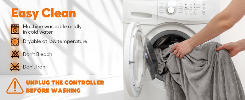 DOWNCOOL Wearable Electric Heated Blanket with Sleeves & Hood & Foot Pockets Flannel Sherpa Blanket for Adults Heated Blanket with 1-12 Hours Auto-off & 10 Heat Settings 50x70 Inch electric heating for Bedroom Home