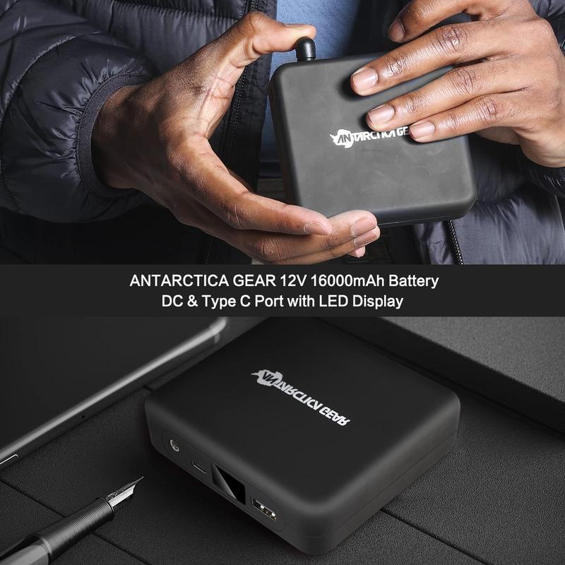 Heated Jacket Lightweight with 12V/5A Power Bank, 6 Areas Winter Coat for Men