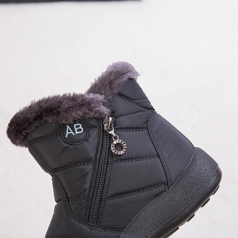 Womens Warm Fur Lined Winter Snow Boots Waterproof Ankle Boots Outdoor Booties Comfortable Shoes for Women