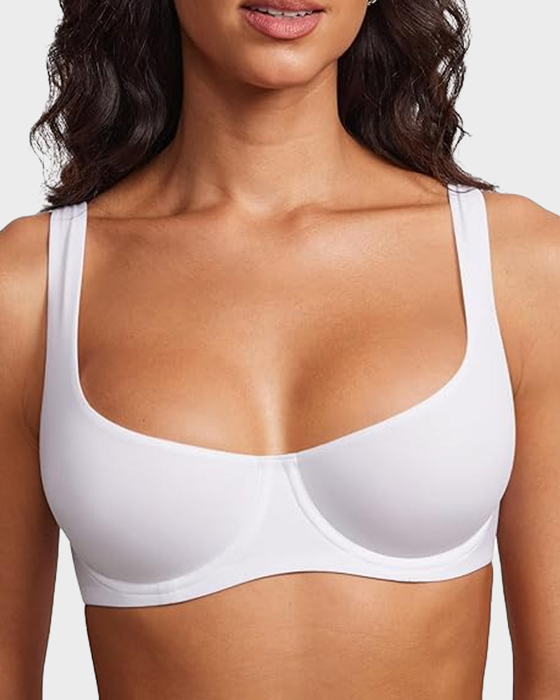 ⚡Flash Sale 👍 Underwire Support Seamless Unlined Balconette Bra