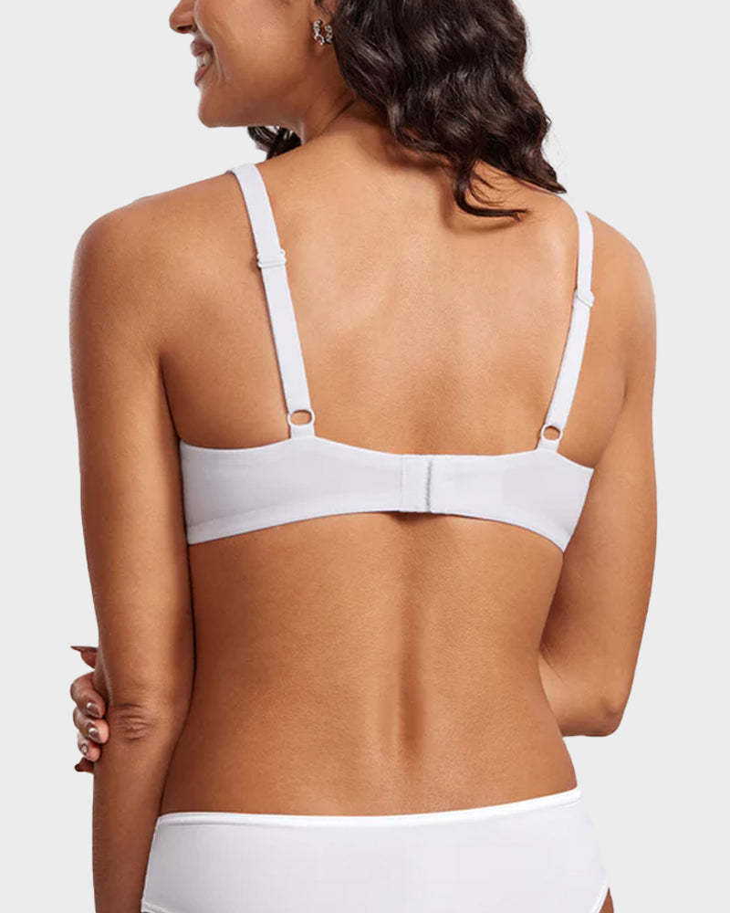 ⚡Flash Sale 👍 Underwire Support Seamless Unlined Balconette Bra