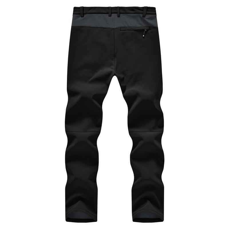 Men's All-Weather Insulated Cargo Pants - Waterproof Winter Snow Trousers with Fleece Lining