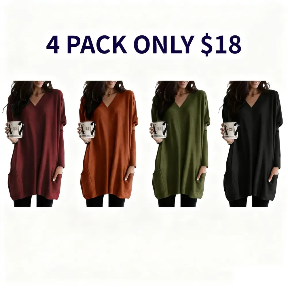 Fall Deals Up To 90% OFF-Womens Tunic Tops with Pockets