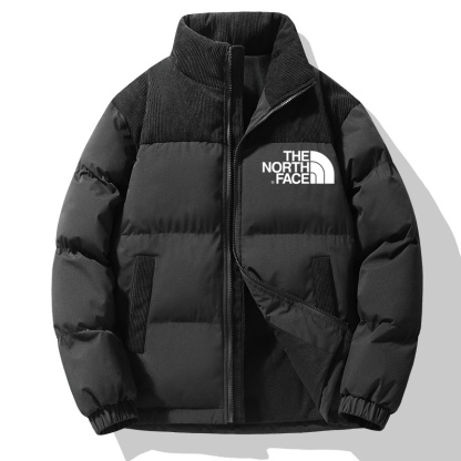 TNF®ダウンコットンジャケット 暖色系カラーブロック（ユニセックス）