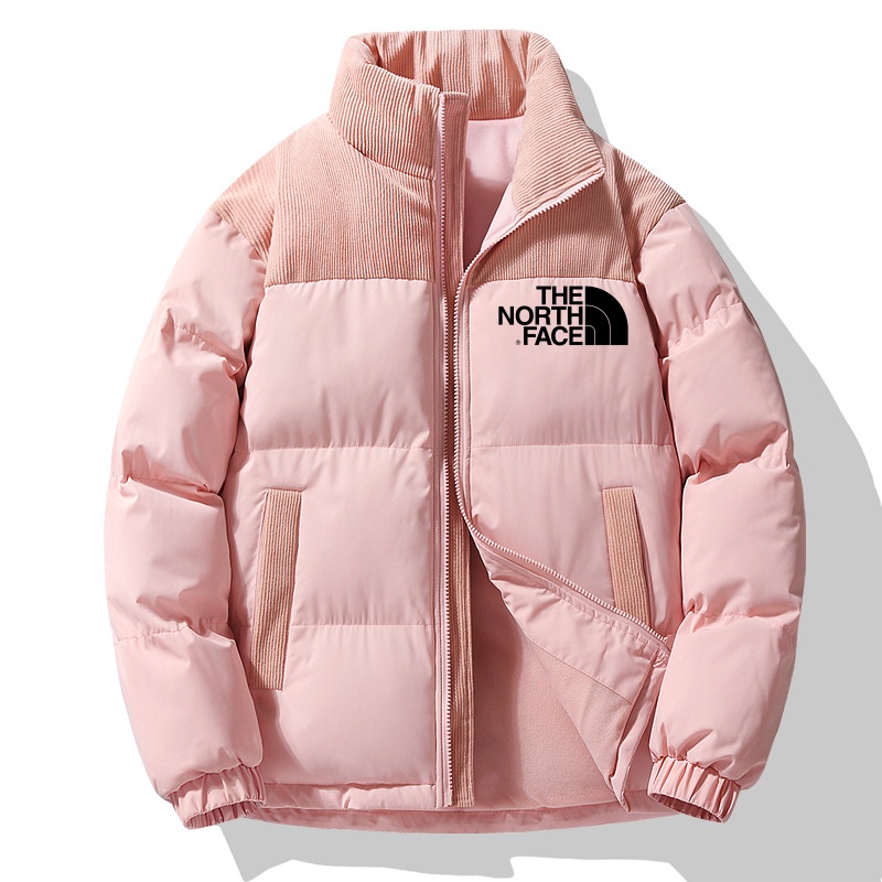 TNF®ダウンコットンジャケット 暖色系カラーブロック（ユニセックス）