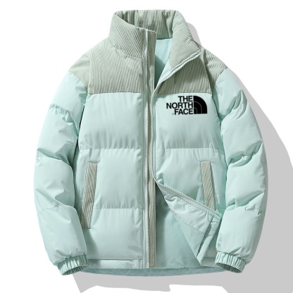 TNF®ダウンコットンジャケット 暖色系カラーブロック（ユニセックス）