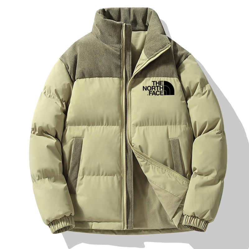 TNF®ダウンコットンジャケット 暖色系カラーブロック（ユニセックス）