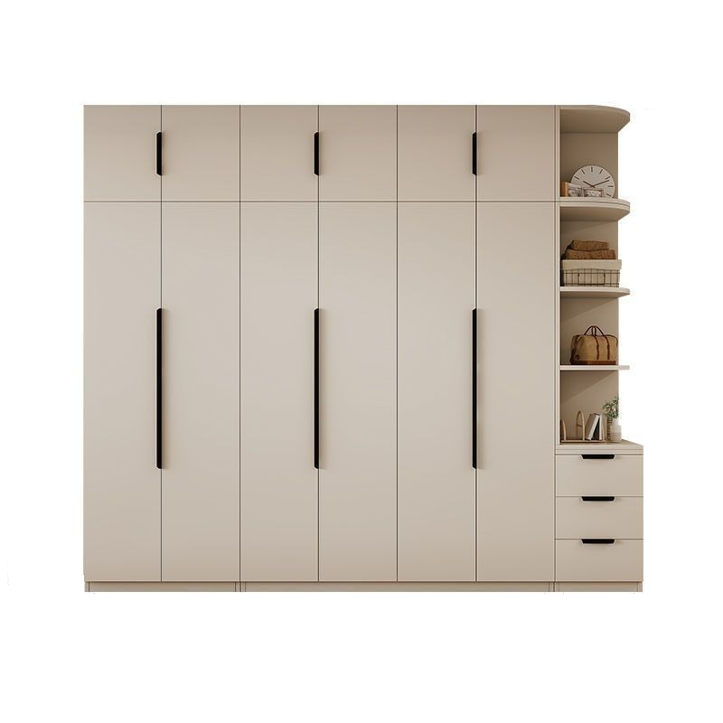 Wardrobe Bedroom Light Luxury Cream Style One Door To Top Large Wardrobe Combination Rental House Home Storage Wardrobe Cabinet