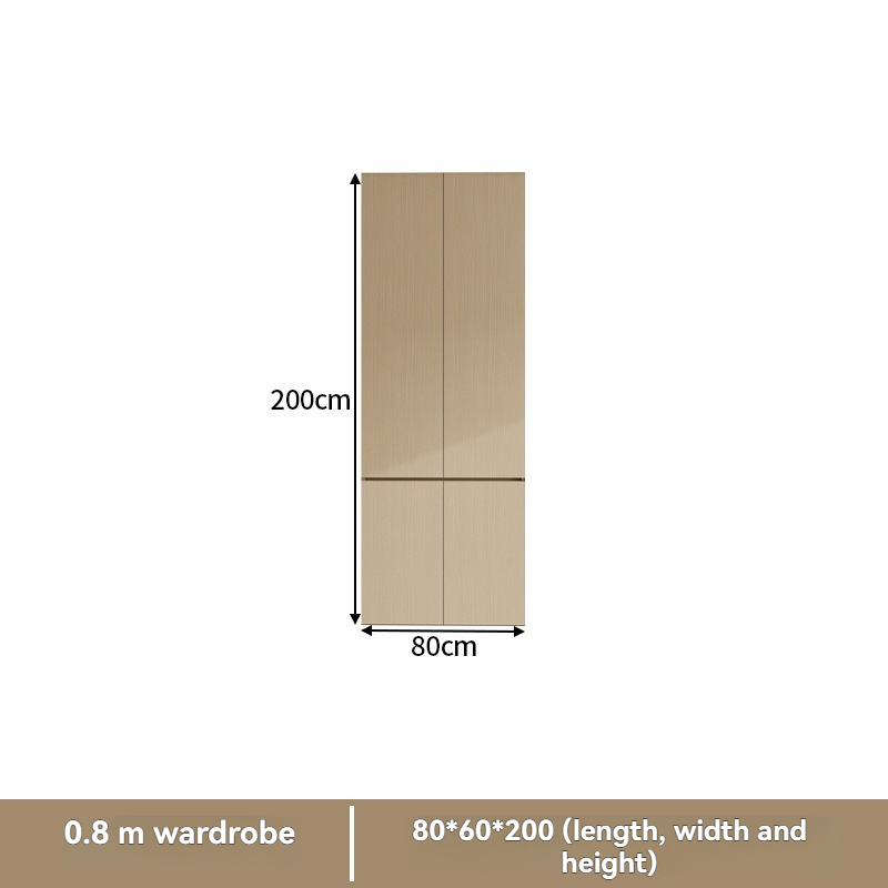 Log Style Wardrobe Bedroom Wardrobe Floor-Standing Storage Cabinet Solid Wood European Pine Board Segmented Wardrobe Can Be Equipped With A Dressing Table