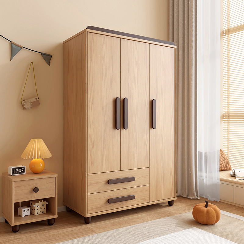 Mu Yue Multi-Layer Board Wardrobe Modern Simple Two Door Three Door Flat Door Wardrobe Large And Small Apartment Children'S Combination Wardrobe