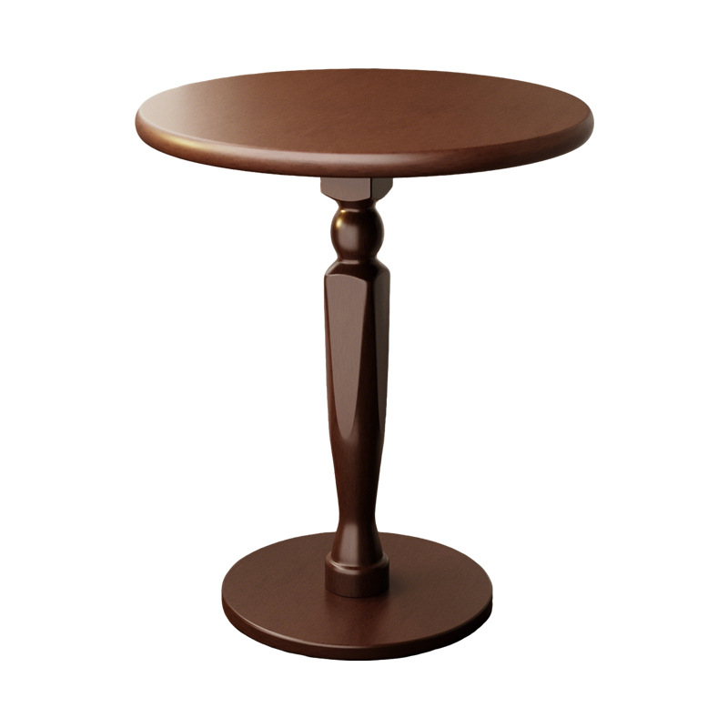 Sofa Side Table Solid Wood Small Table Living Room Small Coffee Table Round Table Bedside Table Side Table Side Cabinet French Balcony Small Tea Table