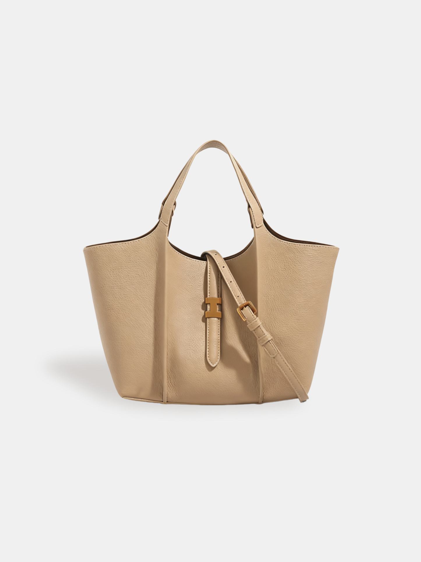 Luckcus Minimalist Clean-Line Winged Tote