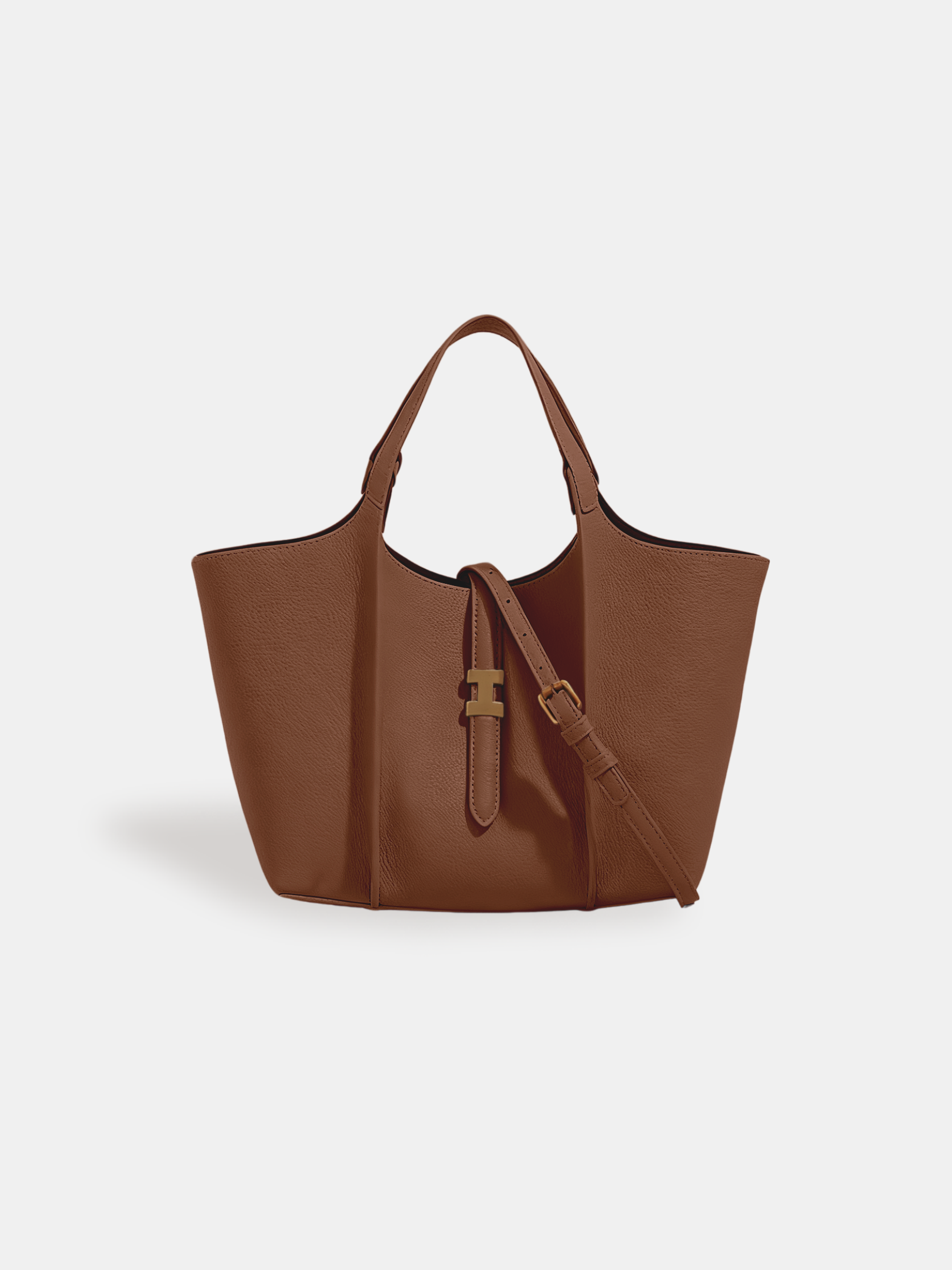 Luckcus Minimalist Clean-Line Winged Tote