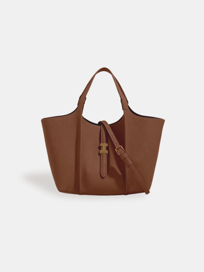 Luckcus Minimalist Clean-Line Winged Tote
