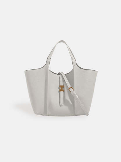 Luckcus Minimalist Clean-Line Winged Tote