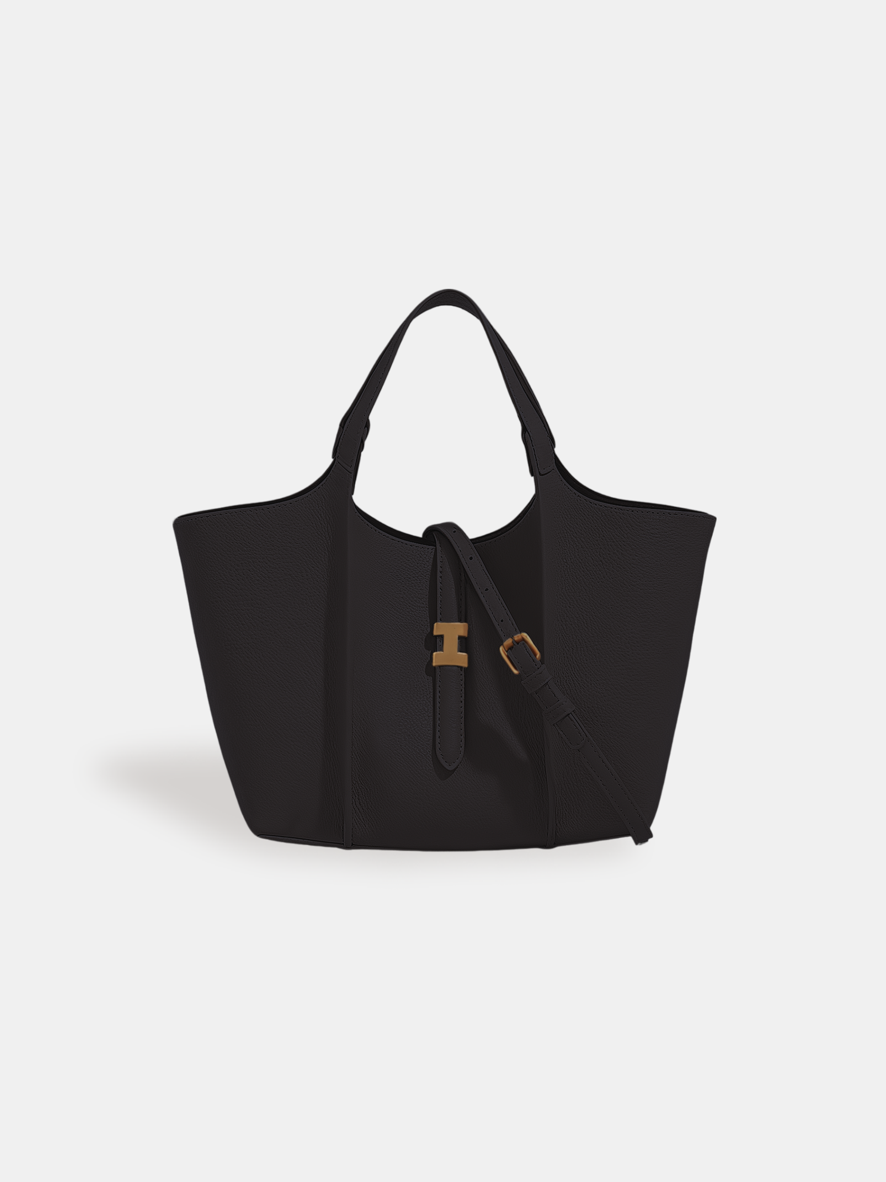 Luckcus Minimalist Clean-Line Winged Tote