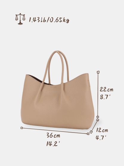Luckcus Vegan Leather Effie Tote