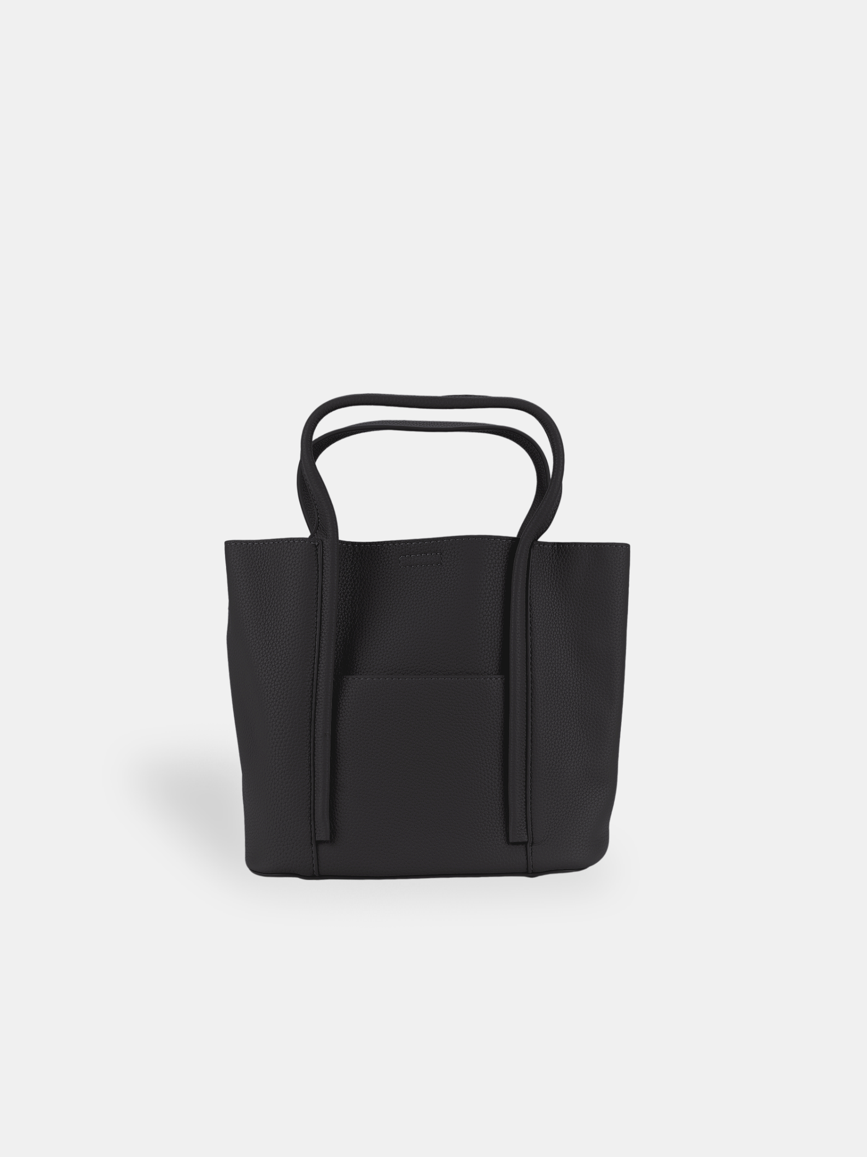 Luckcus Minimalist Leather Handbag with Seam Lines