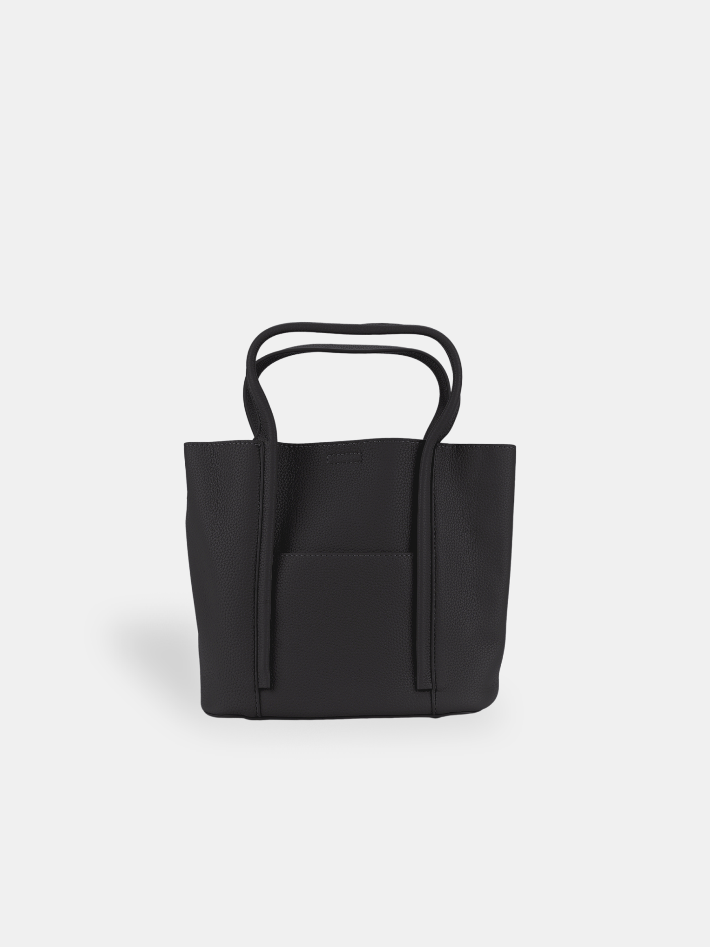 Luckcus Minimalist Leather Handbag with Seam Lines