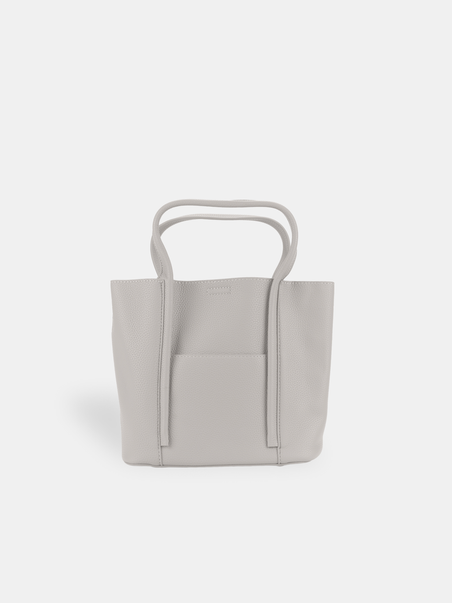 Luckcus Minimalist Leather Handbag with Seam Lines
