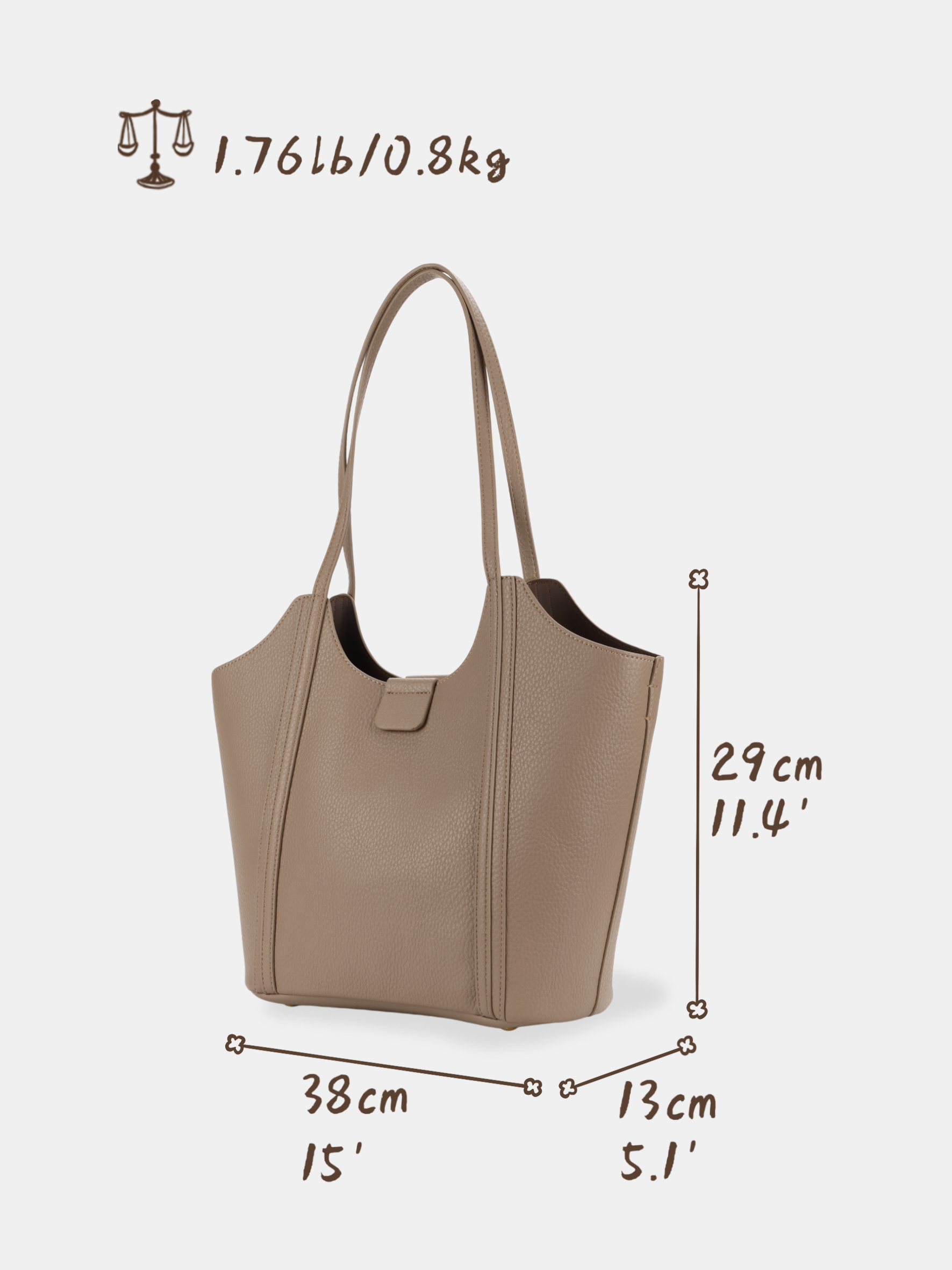 Luckcus Serena Slouch Tote