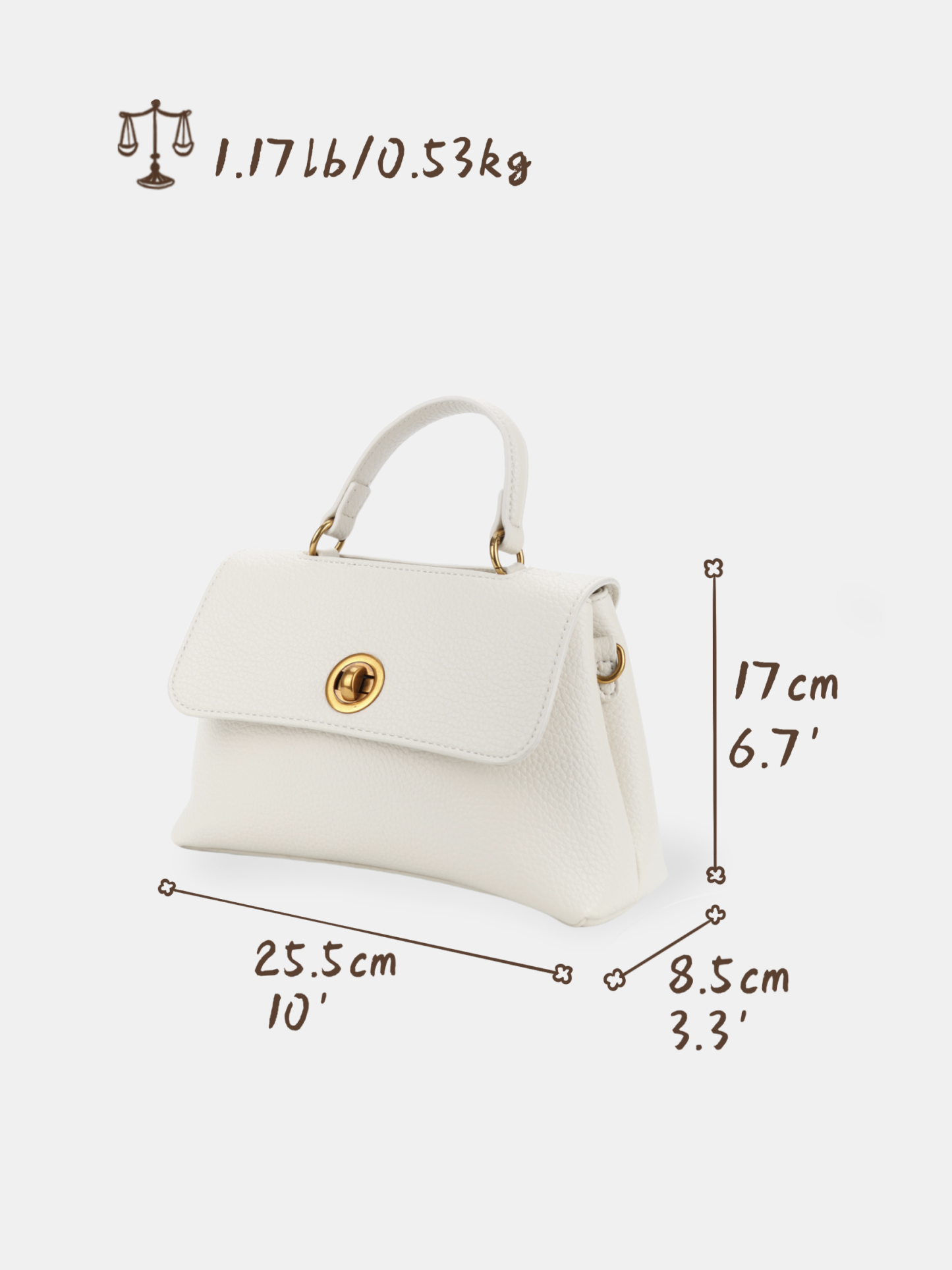 Luckcus Lumina Leather Top-Handle Mini