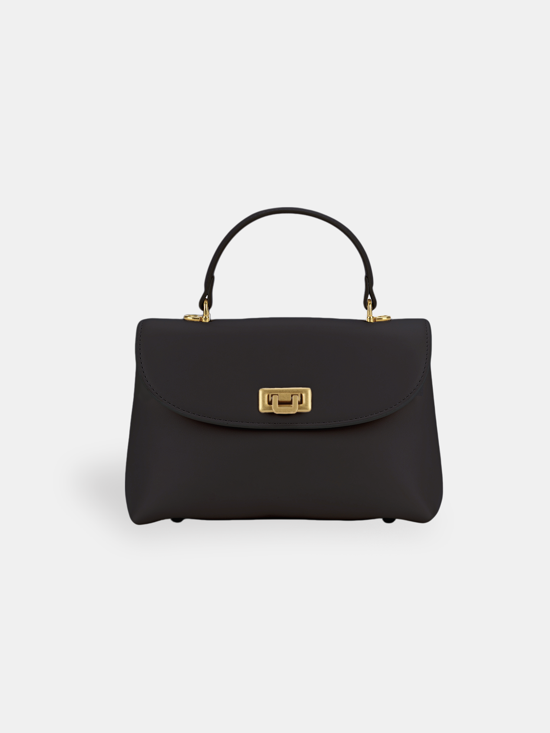 Luckcus Leather Muse Clasp Bag