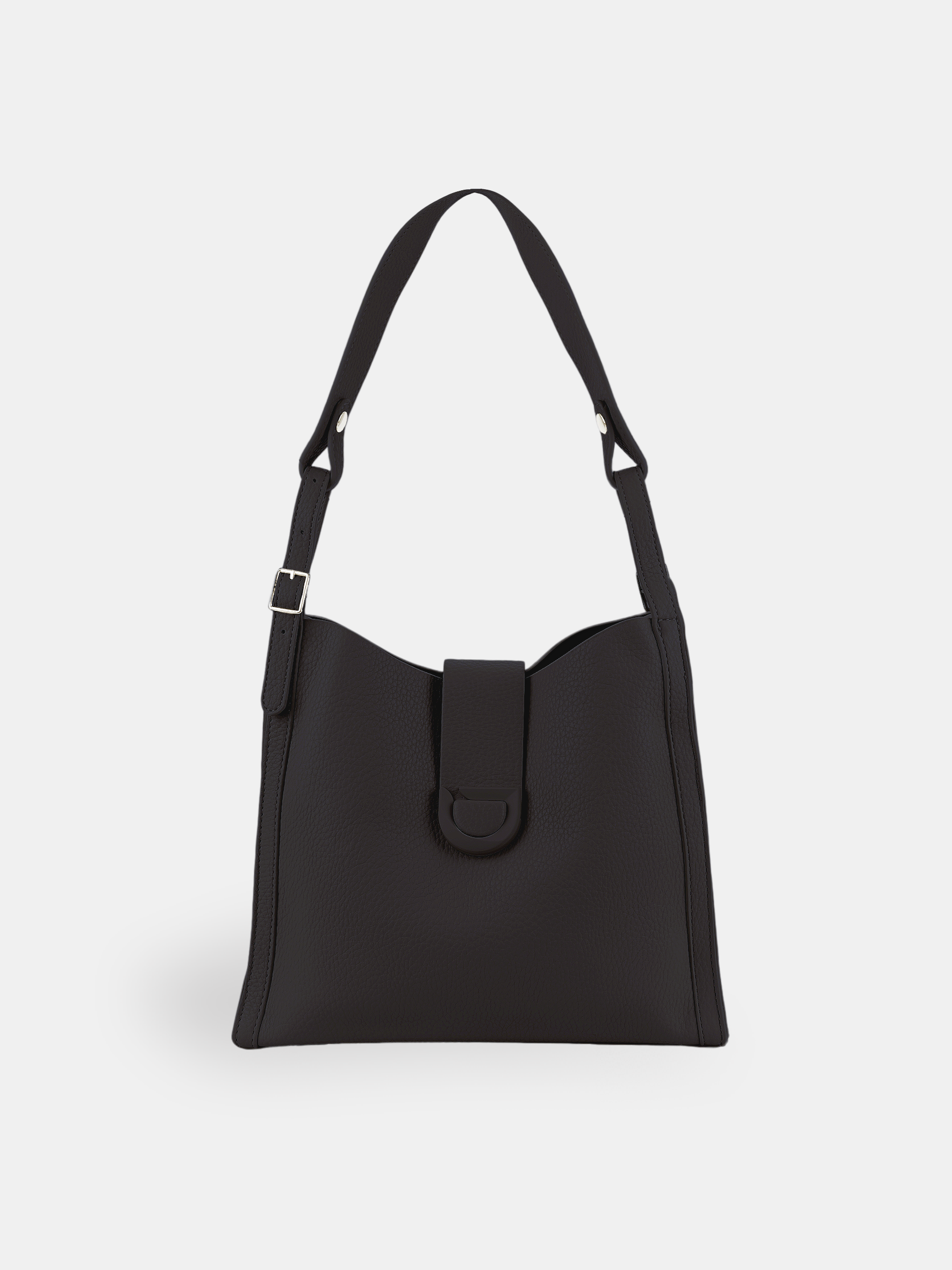 Luckcus Smooth Leather Shoulder Bag