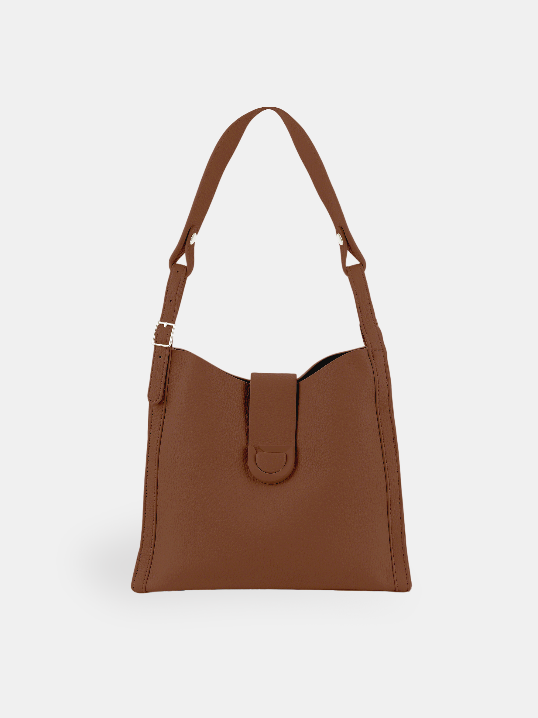 Luckcus Smooth Leather Shoulder Bag