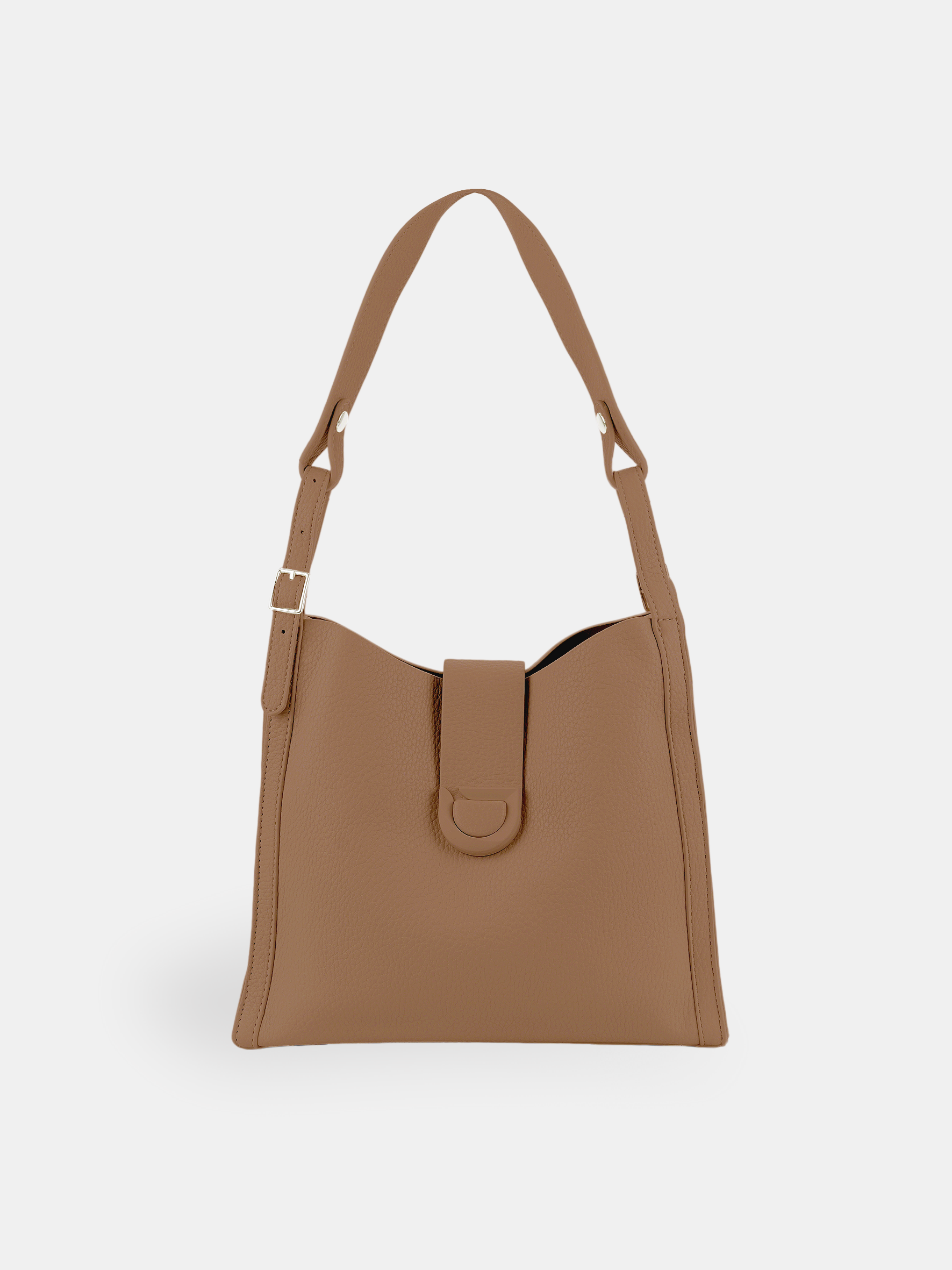Luckcus Smooth Leather Shoulder Bag