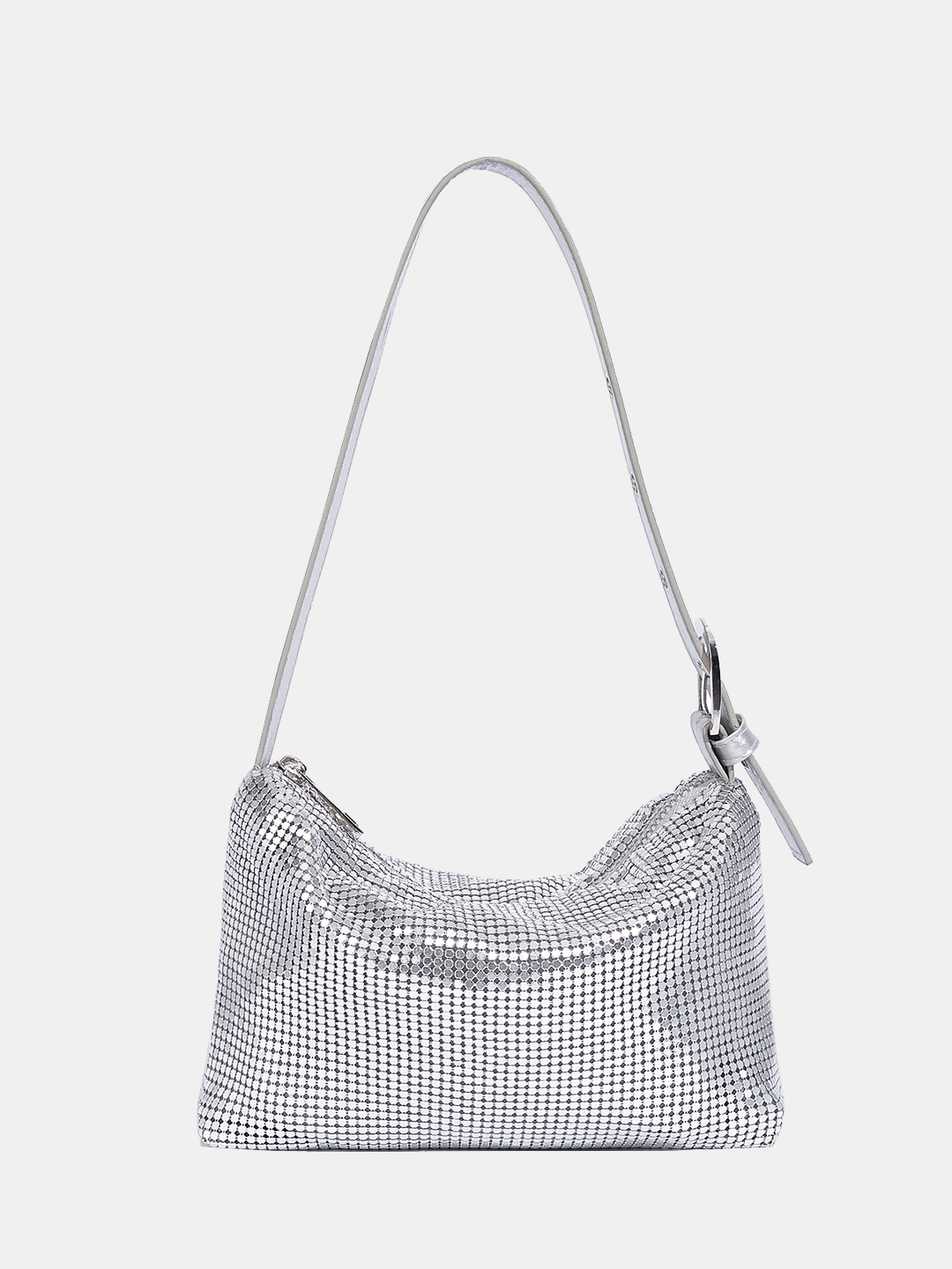 Luckcus Disco Mesh Buckle Clutch Shoulder Bag