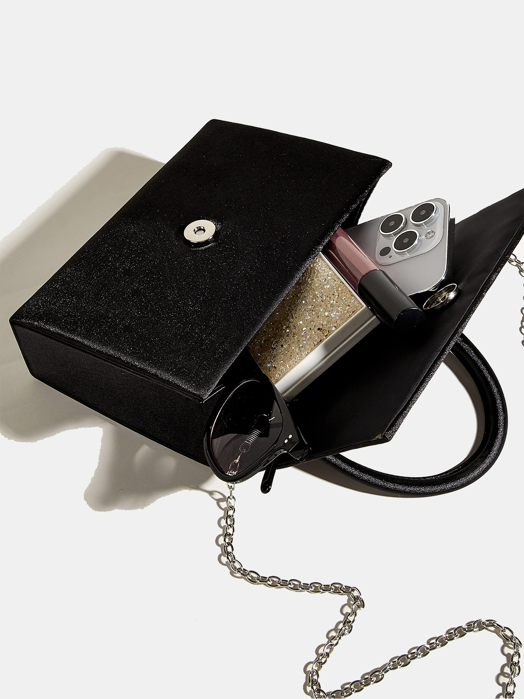 Luckcus Bow Crystal Top-Handle Clutch