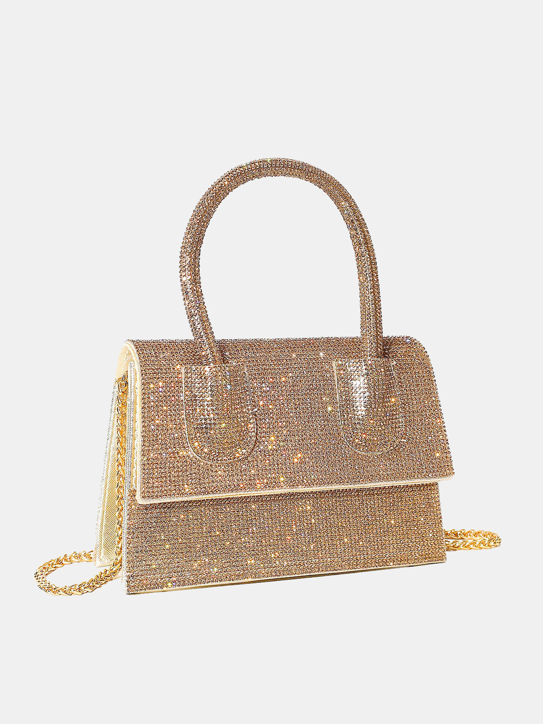 Luckcus Diamond Dust Hourglass Clutch