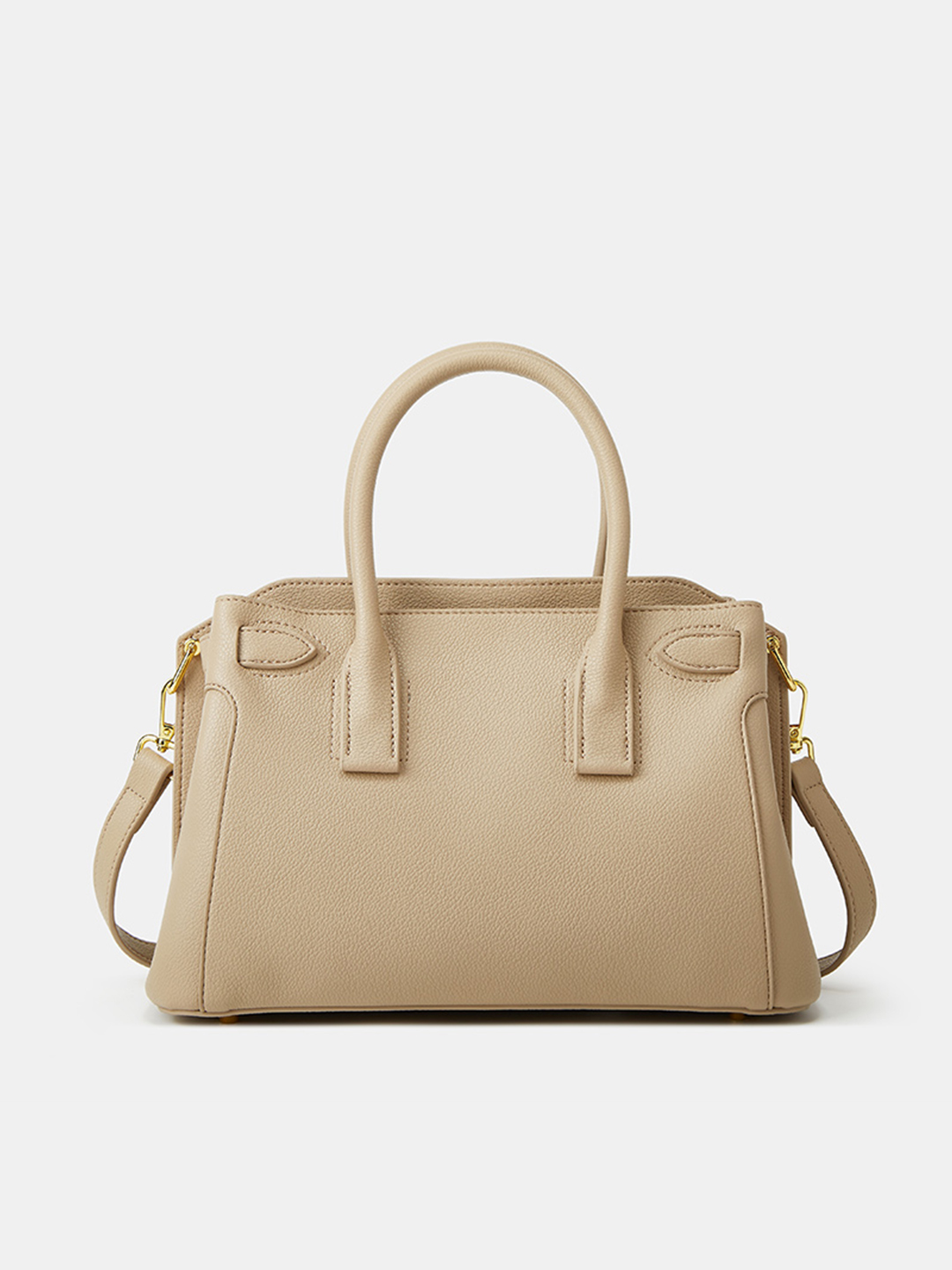 Luckcus Structured Leather East-West Tote