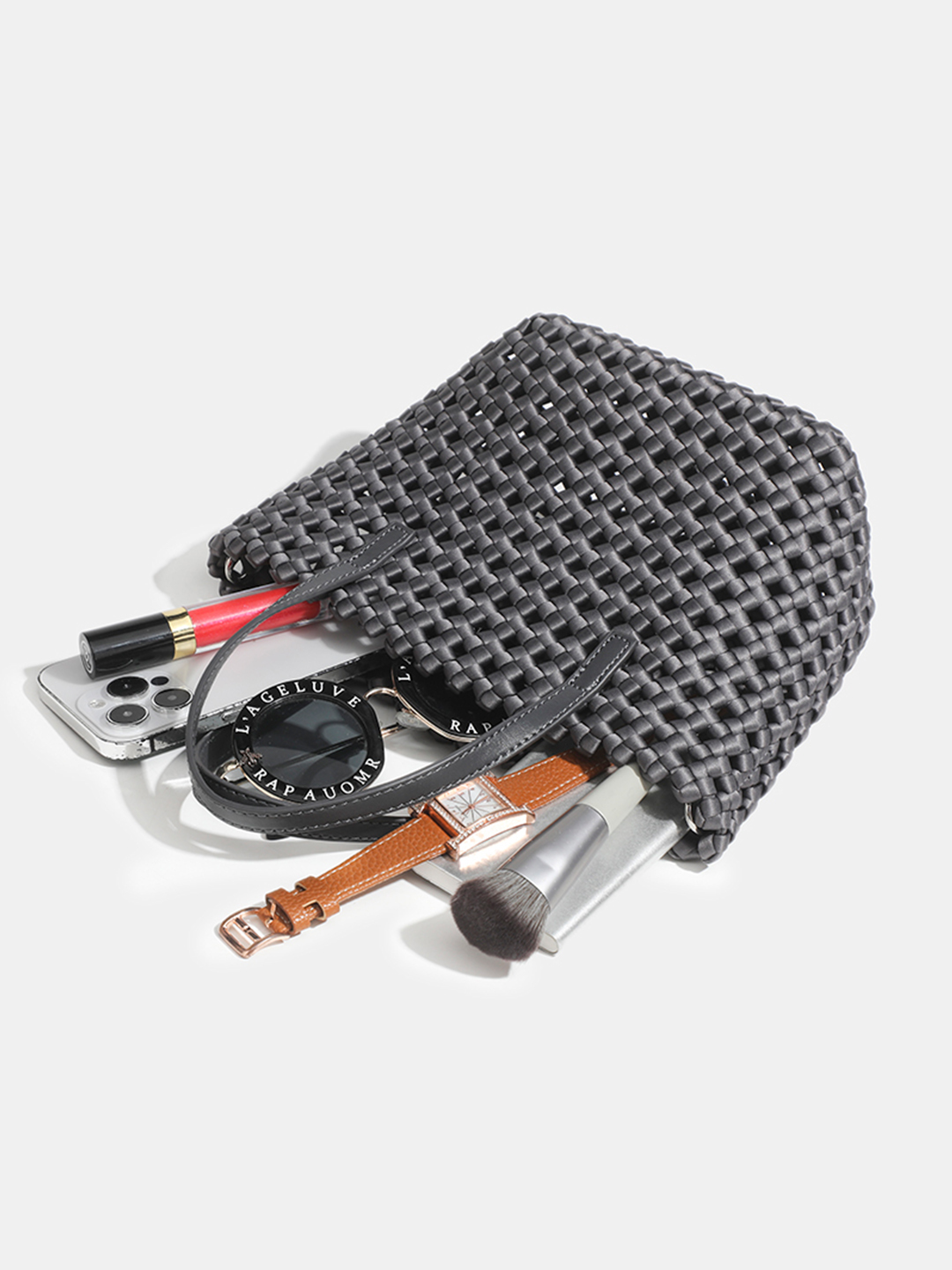 Luckcus Mini Woven Handheld Mini Bag in Delicate Volume