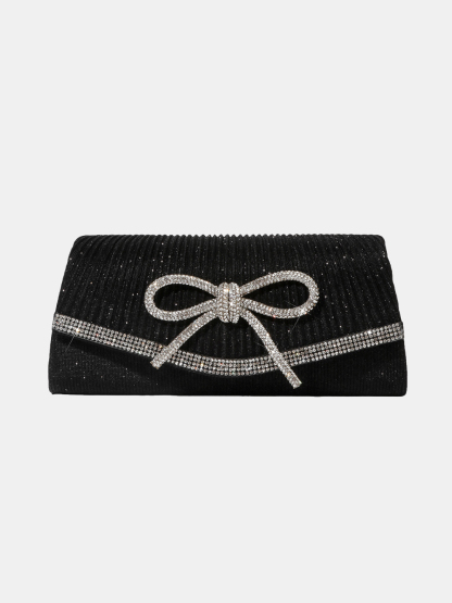 Luckcus Crystal Bow Elegance Clutch