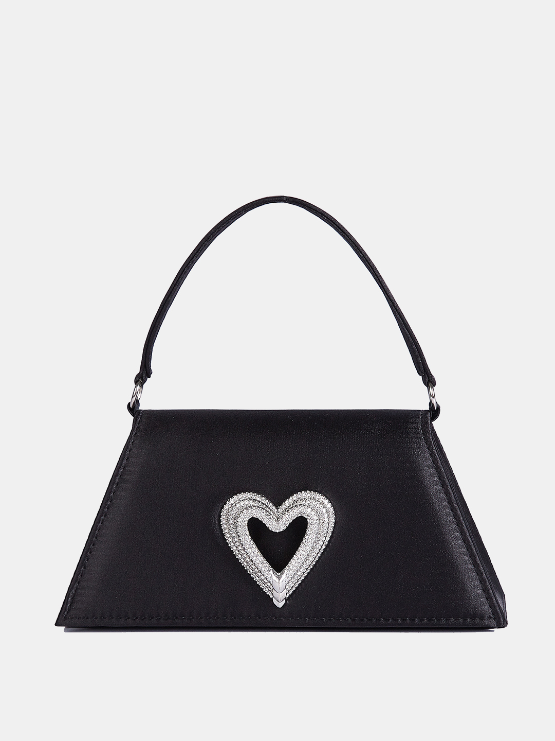 Luckcus Diamond Heart Top Handle Clutch