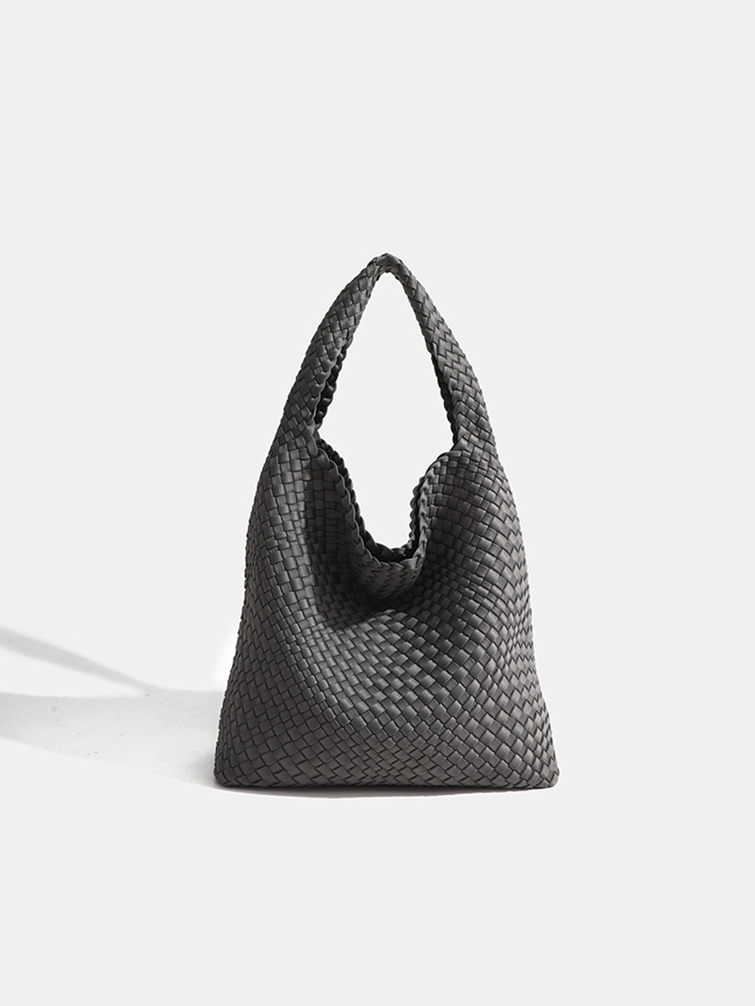 Luckcus Mini Woven Hobo Handheld Mini Bag in Effortless Drape