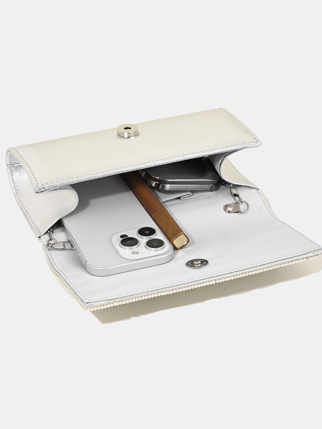 Luckcus Opulent Rose Beaded Clutch