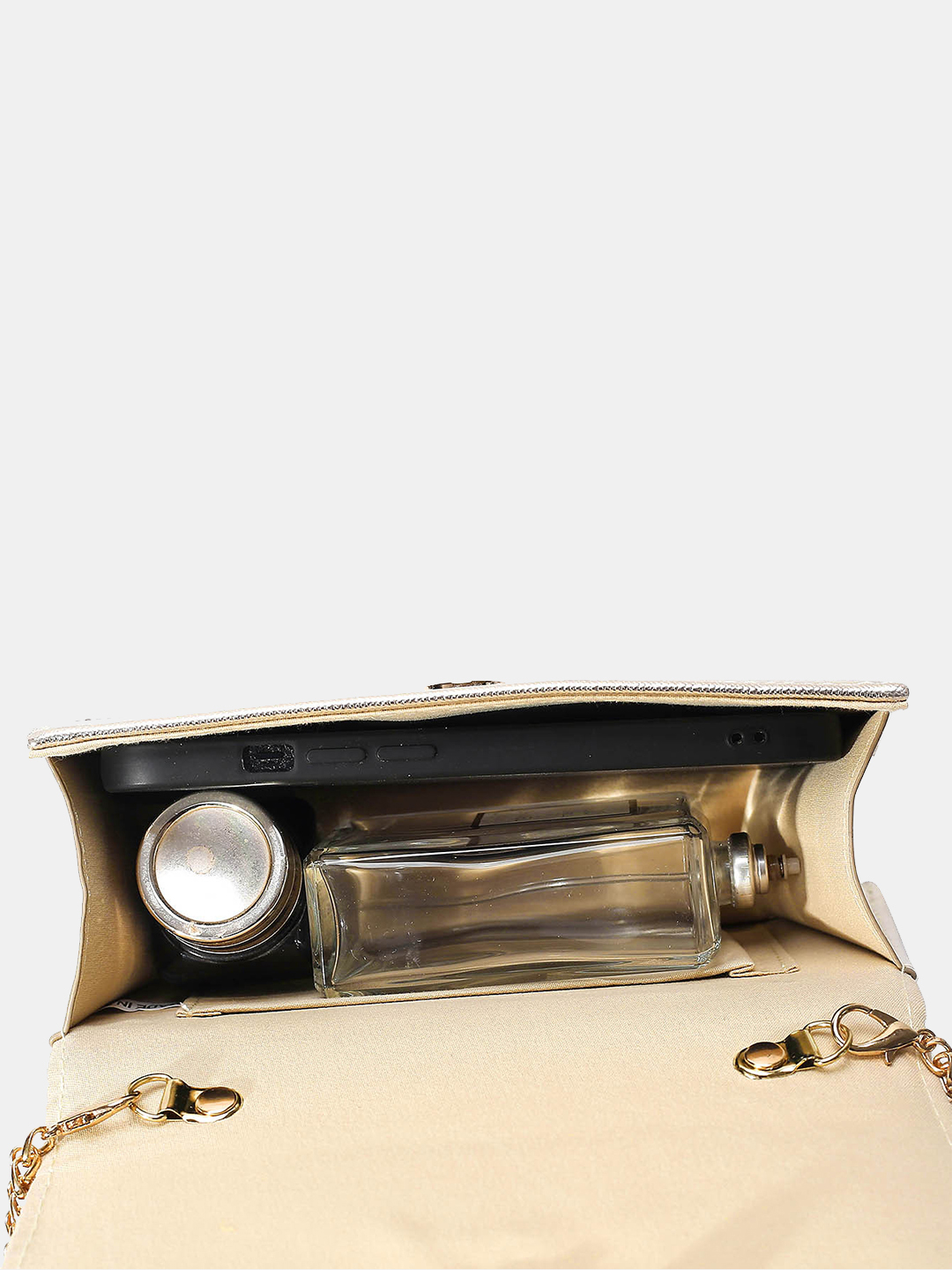 Luckcus Diamond Dust Hourglass Clutch