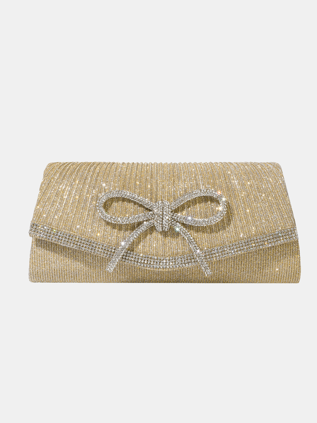 Luckcus Crystal Bow Elegance Clutch