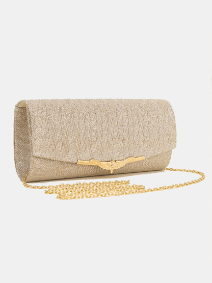 Luckcus Enchanted Bloom Glitter Clutch