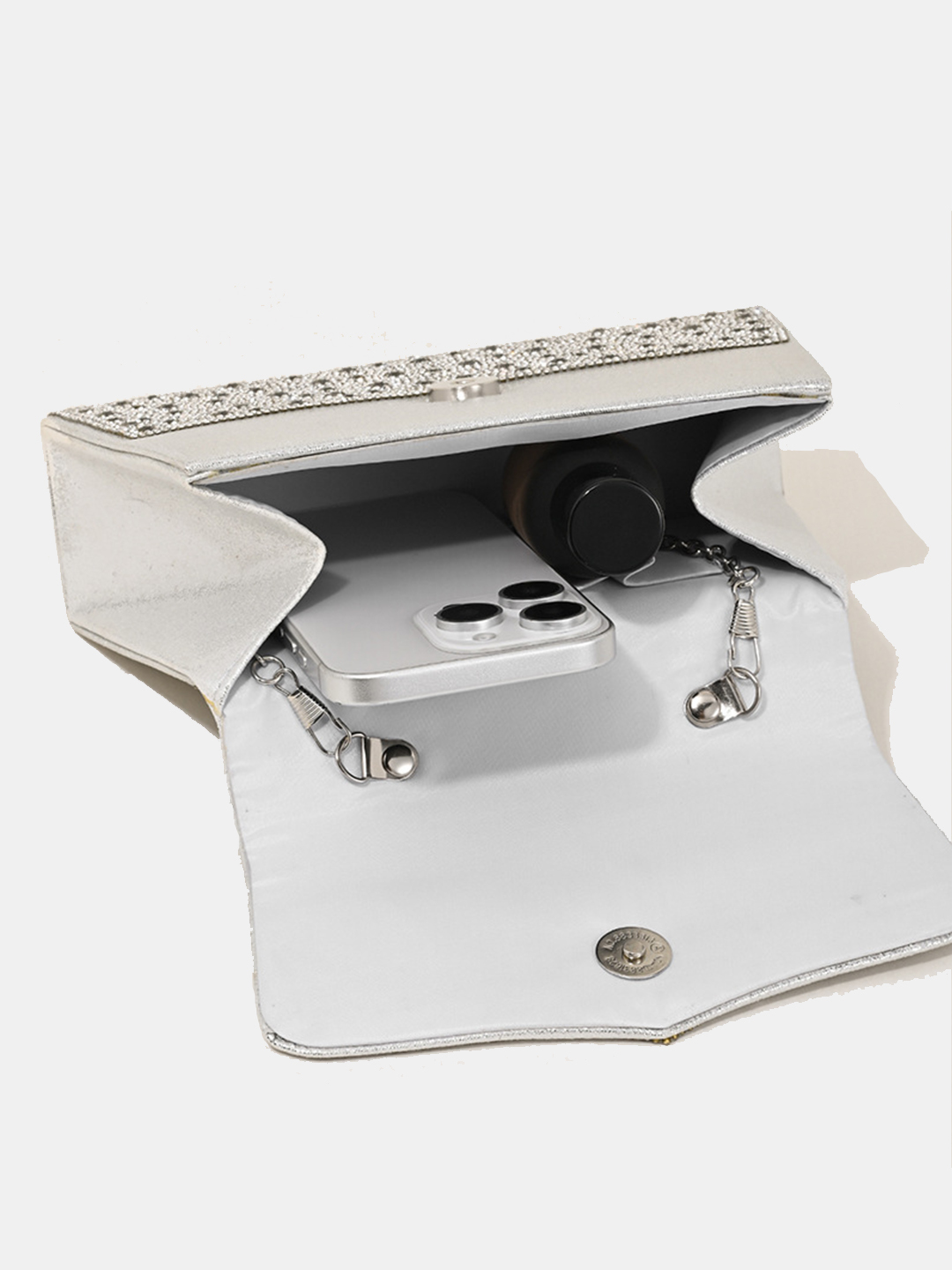 Luckcus Crystal Cascade Mini Clutch