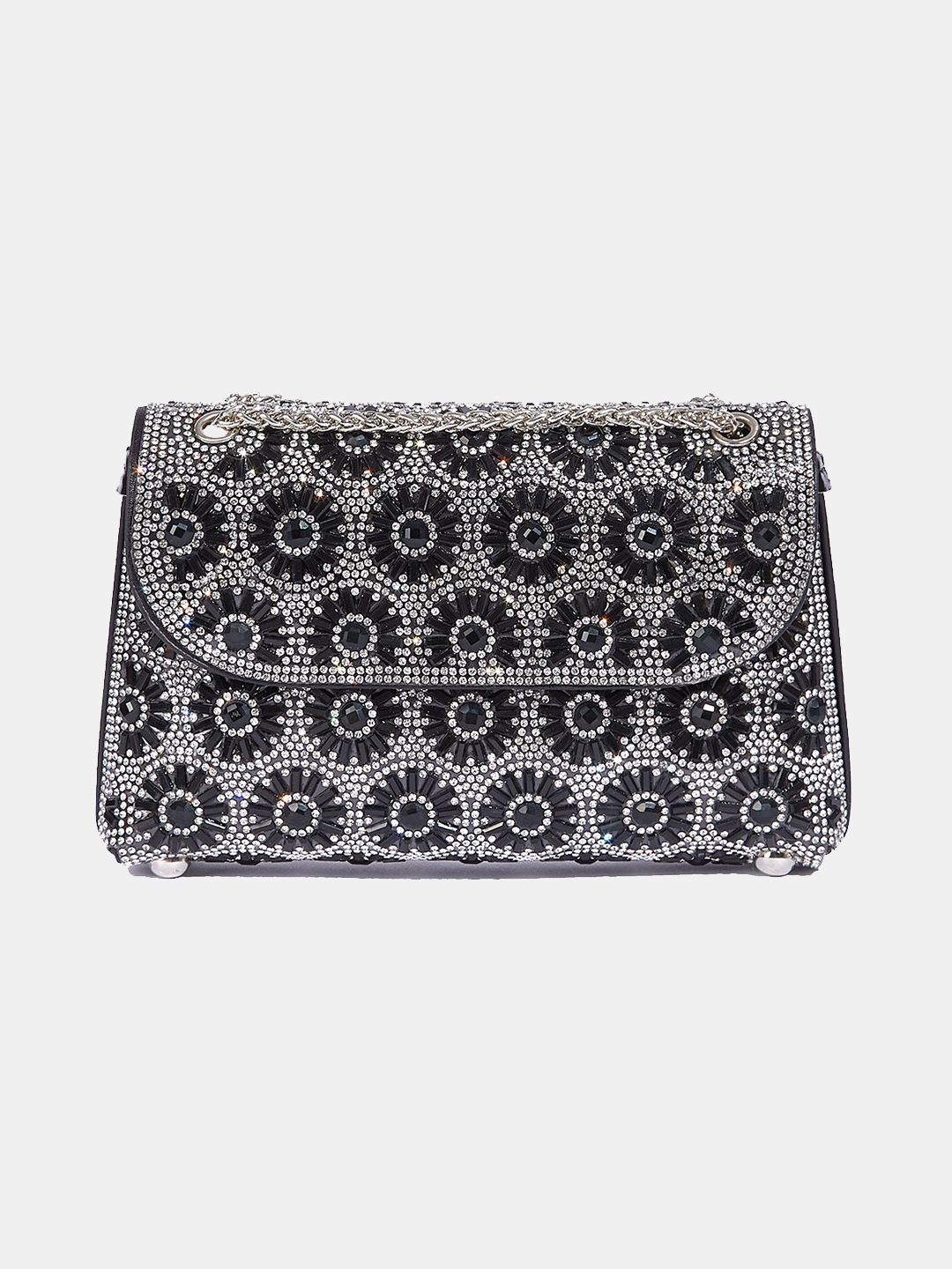 Luckcus Infinite Shine Floral Galaxy Chain Clutch