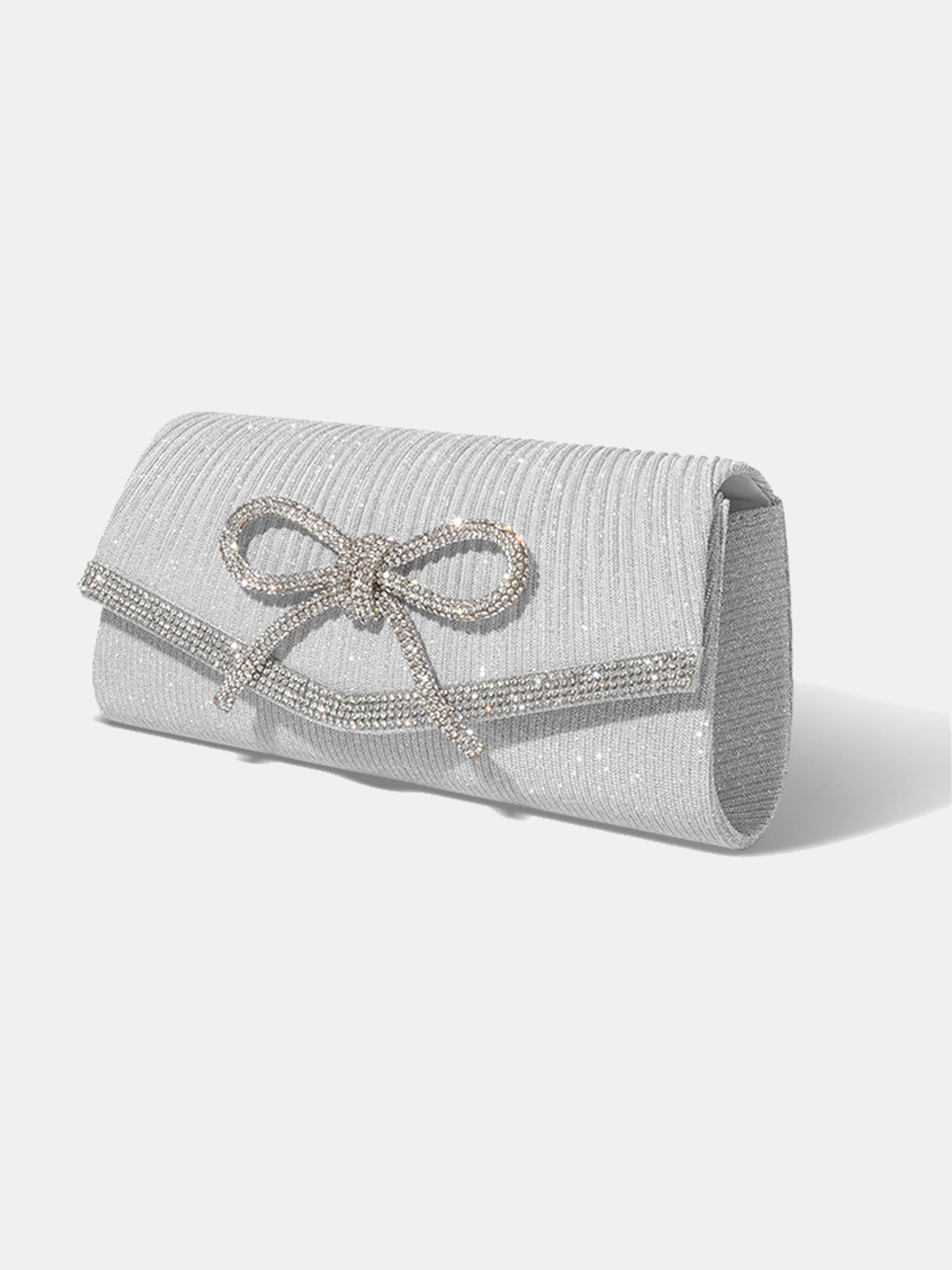Luckcus Crystal Bow Elegance Clutch
