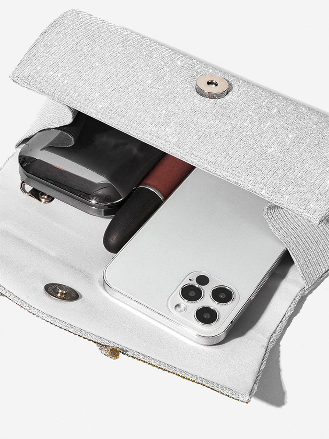 Luckcus Crystal Bow Elegance Clutch